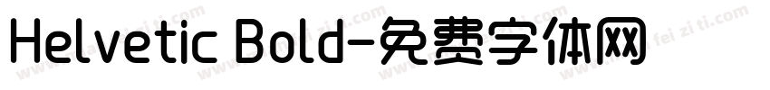 Helvetic Bold字体转换